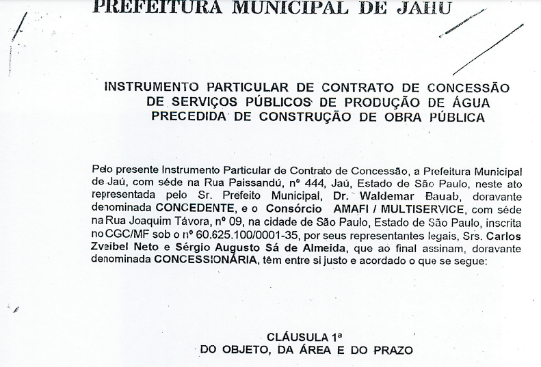 Contrato Aguas de Mandaguahy