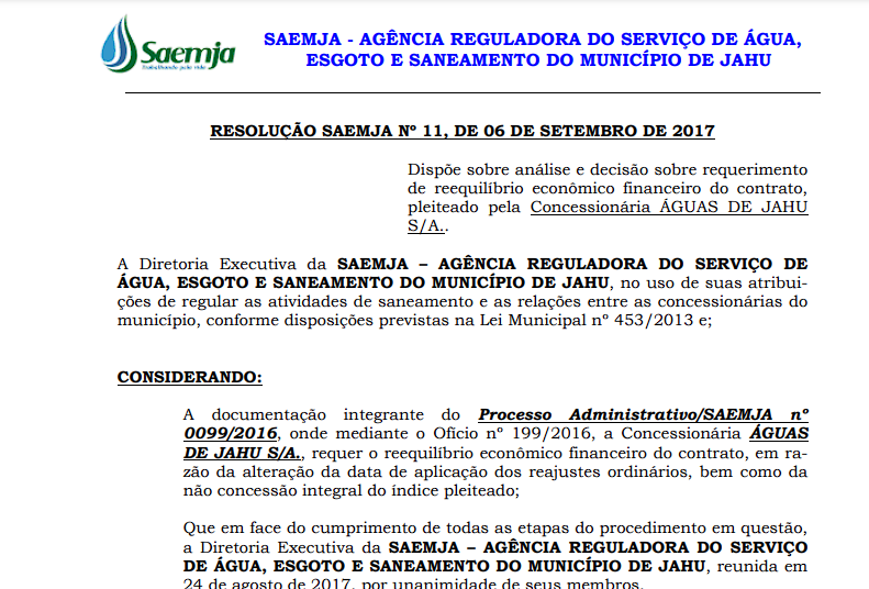 Resolução nº11/17 – Revoga Resolução nº10
