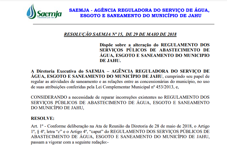 Regulamento Alteração 2018