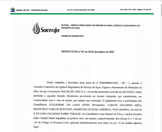 Resolução nº5 – 20/12/2023